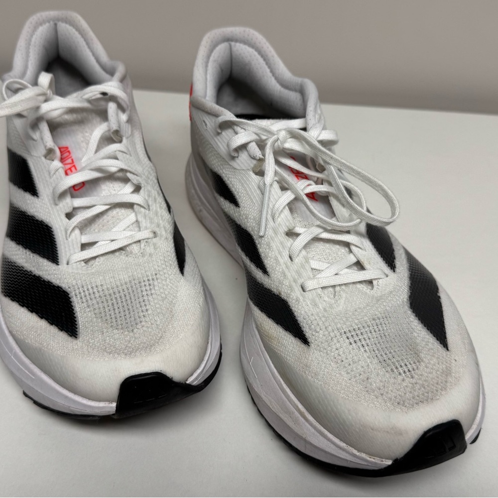 Adidas Men's White and Black Athletic Shoes